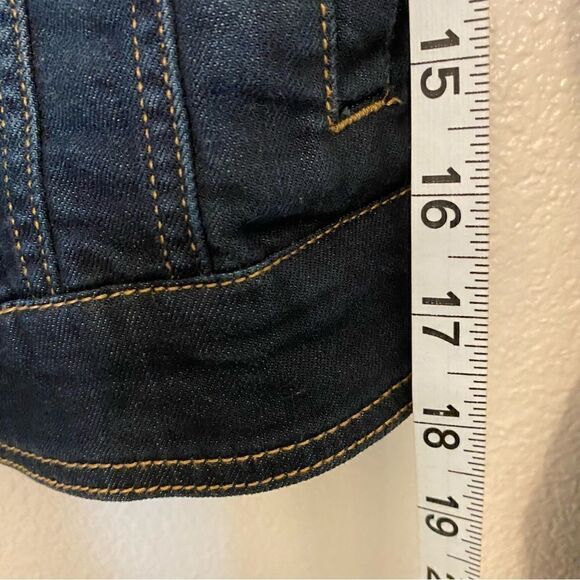 American Eagle Dark Wash denim Jean Jacket XS - Picture 3 of 9